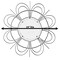 Decorative Flower Shape Woven Rattan Wood Round Modern Hanging Wall Mirror